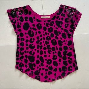 Graham and Spencer, Silk Leopard Top with Embellishment. From Intermix. Size M